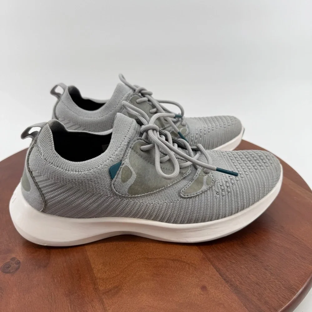 Vessi Everyday 2  Grey Waterproof Knit Athletic Sneakers Walking Shoes Women's 9